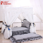 Load image into Gallery viewer, Princess luxurious bed - comes with a full set of bedding
