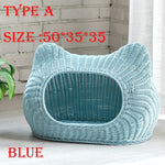 Load image into Gallery viewer, Indoor Woven basket bed for Cat/Kitten/Puppy/Dog
